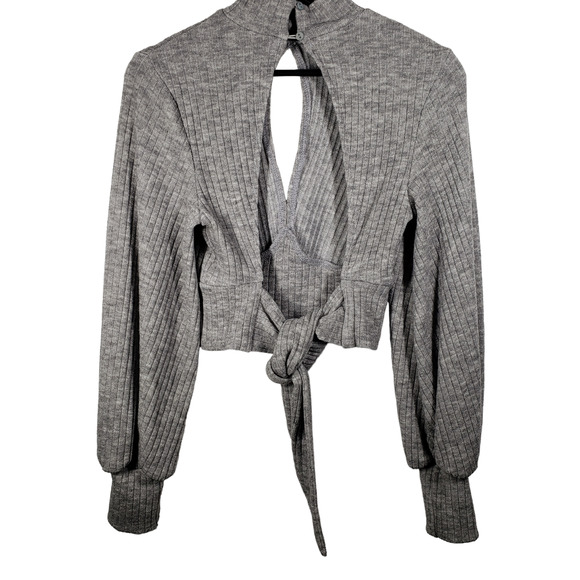 Saints + Secrets Balloon Sleeve Open Back Sweater XS - Picture 2 of 7